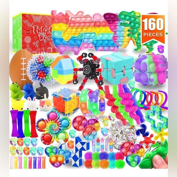 Fidget Toy Set. 160 pieces. Brand new. Never opened box. - Picture 7 of 7